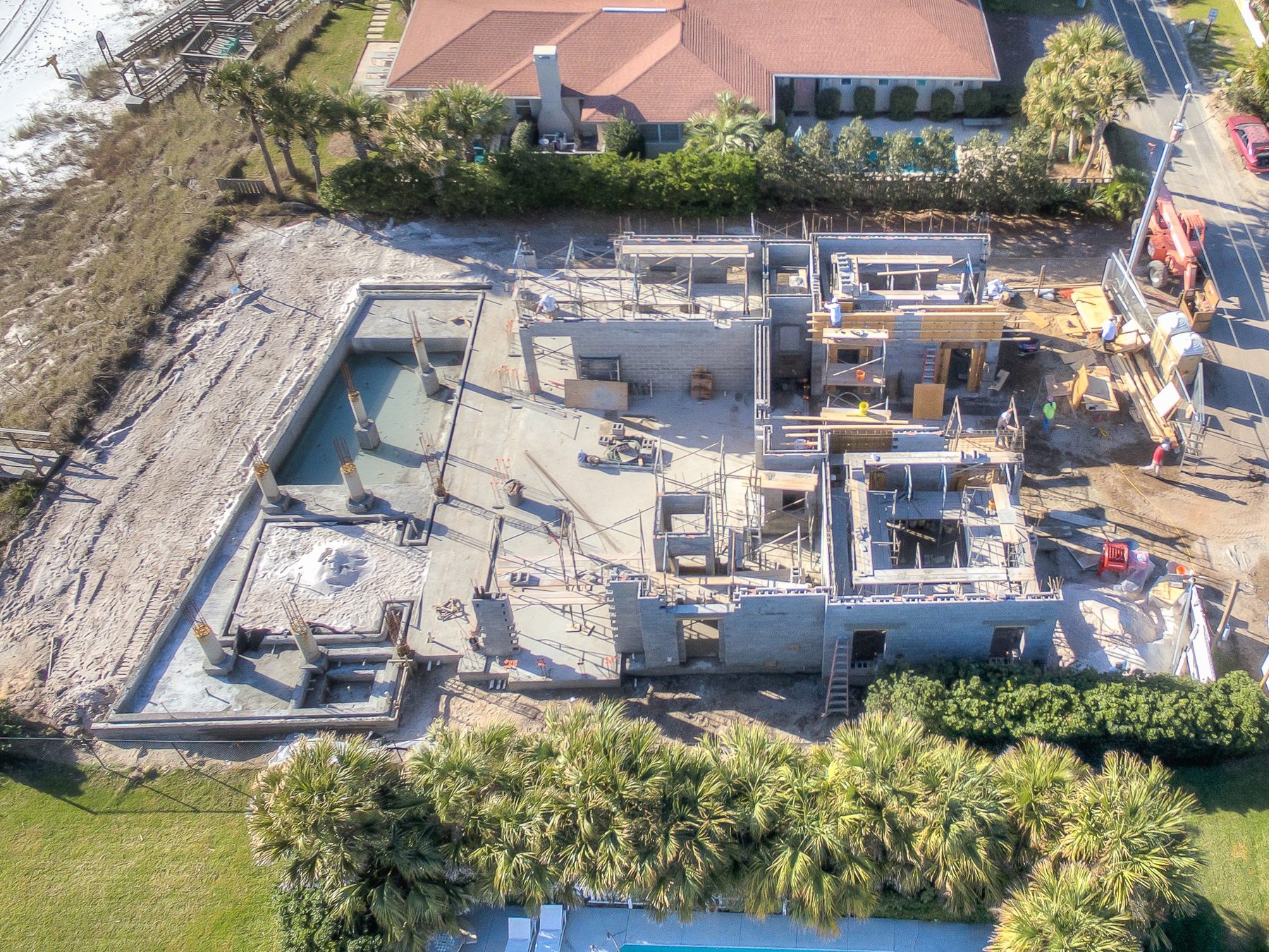 8 Bedroom, 8.5 Bath Residential Design Seacrest Beach, a custom coastal residence engineered by O'Connell and Associates. View 2 of 8.