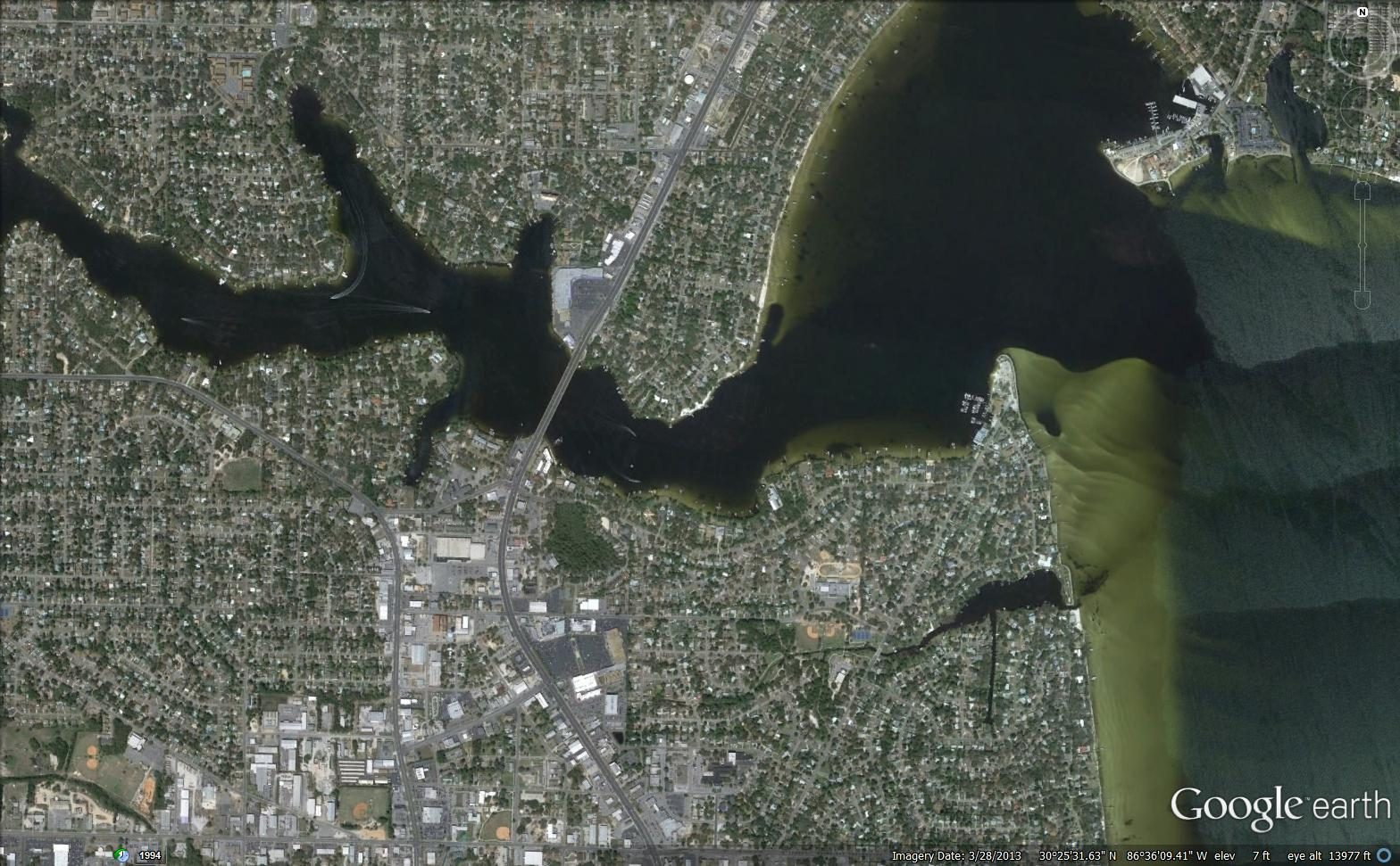City Of FWB: Cinco Bayou Bridge Pipeline, a civil infrastructure project engineered by O'Connell and Associates, Fort Walton Beach, Florida. View 3 of 8.