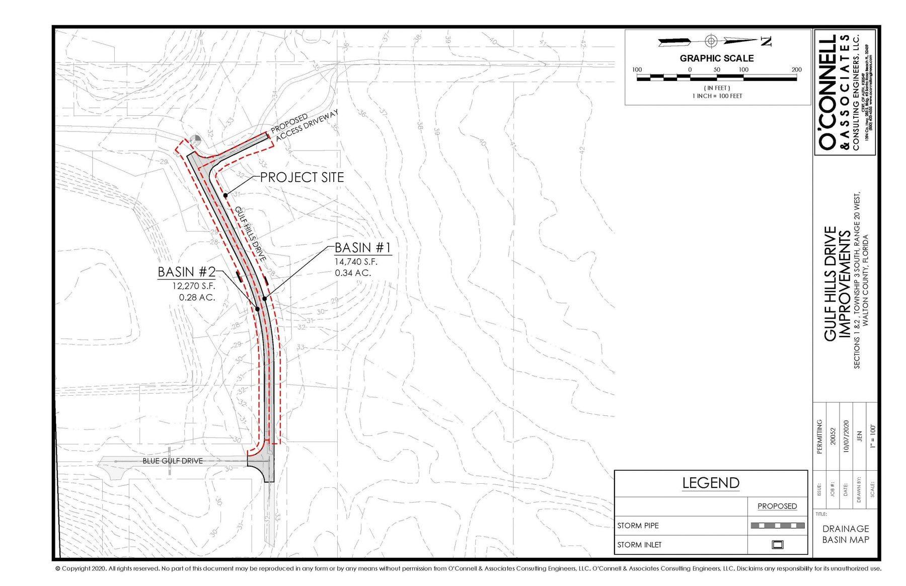 Gulf Hills Drive Improvements, a civil infrastructure project engineered by O'Connell and Associates, Northwest Florida. View 2 of 3.