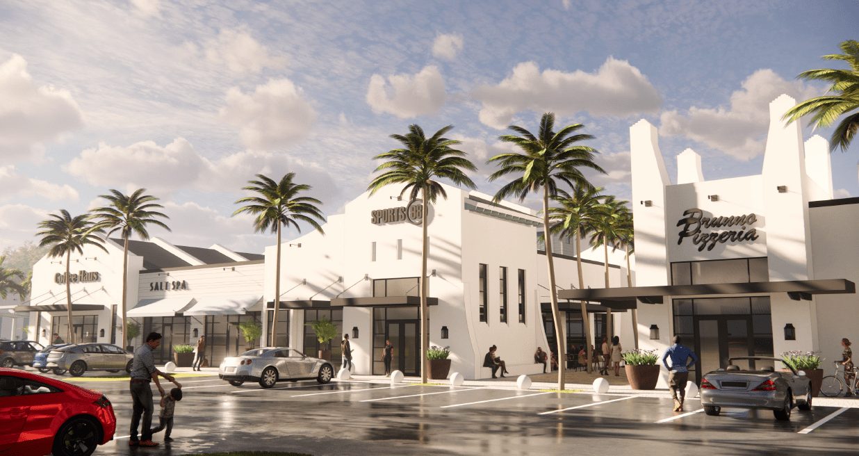 Saltaire Village Commercial, a residential development engineered by O'Connell and Associates, Santa Rosa Beach, Florida. View 4 of 8.