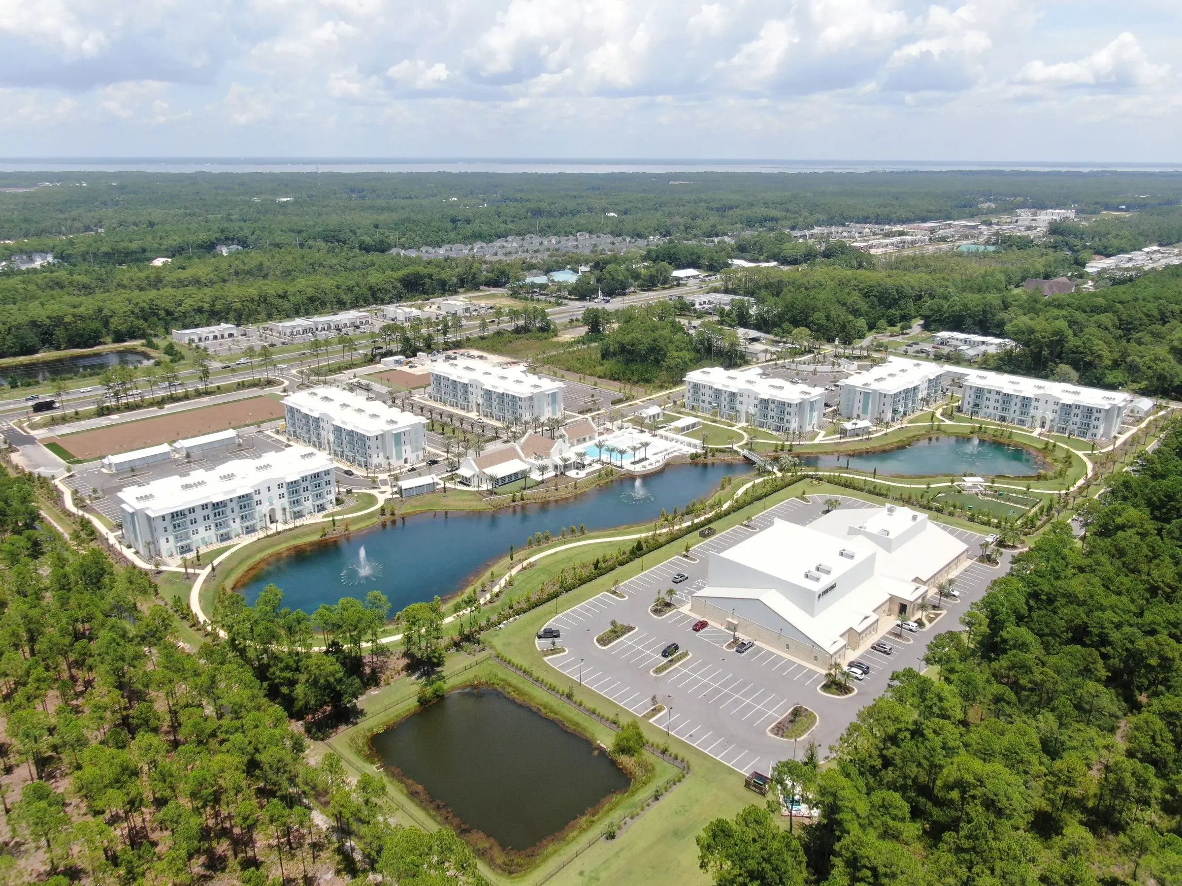 Saltaire Village, a residential development engineered by O'Connell and Associates, Santa Rosa Beach, Florida. View 7 of 8.