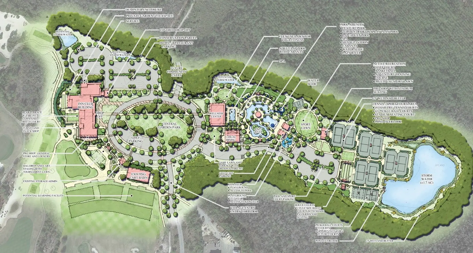 Camp Creek Amenity Center Expansion, a resort and amenity property engineered by O'Connell and Associates, Walton County, Florida. View 5 of 5.