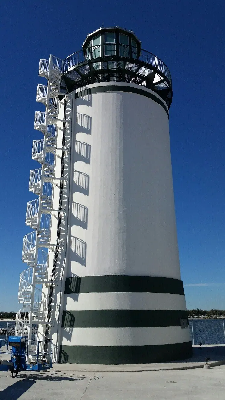 Gulfport Lighthouse, a structure engineered by O'Connell and Associates, Port of Gulfport, Florida. View 5 of 7.